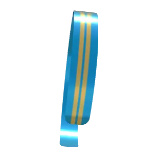Variant Image back_angled for Aruba Classic (Narrow) Gold Drop / Dark Powder Blue