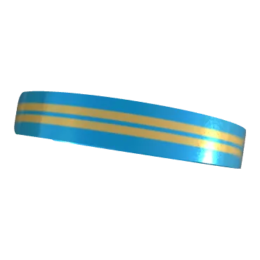 Variant Image laying_angled for Aruba Stripes Gold Drop / Dark Powder Blue