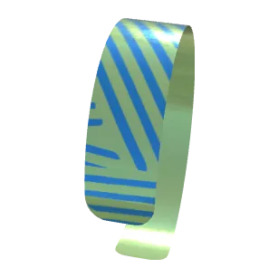 Variant Image back_angled for Wild Stripes Tea Green / Steel Blue