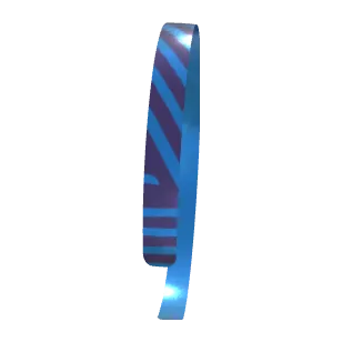 Variant Image back_angled for Wild Stripes (Narrow) Dark Byzantium / Steel Blue