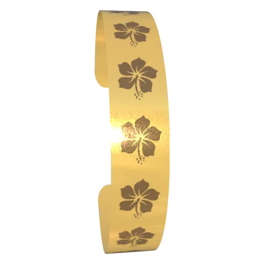 Variant Image front for Hawaii Flowers Olive Drab / Gold Drop