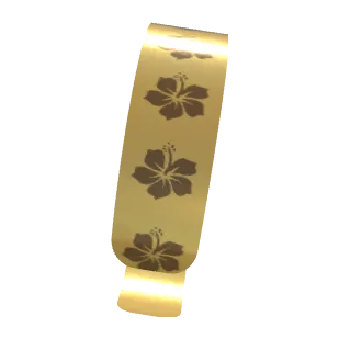 Variant Image back_angled for Hawaii Flowers Olive Drab / Gold Drop