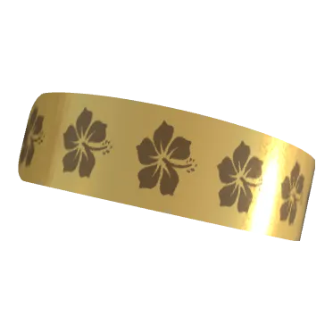 Variant Image laying_angled for Hawaii Flowers Olive Drab / Gold Drop